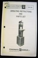 Powermatic 14" Model 141 Instruction & Parts Manual
